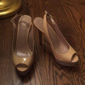 Vince Camuto Nude Platform Heel